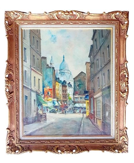 ภาพวาดสีน้ำมัน ยุค Mid-Century ผลงานของจิตรกรชาวฝรั่งเศส Julien Brosius (1917-2004)   รูปที่ 9