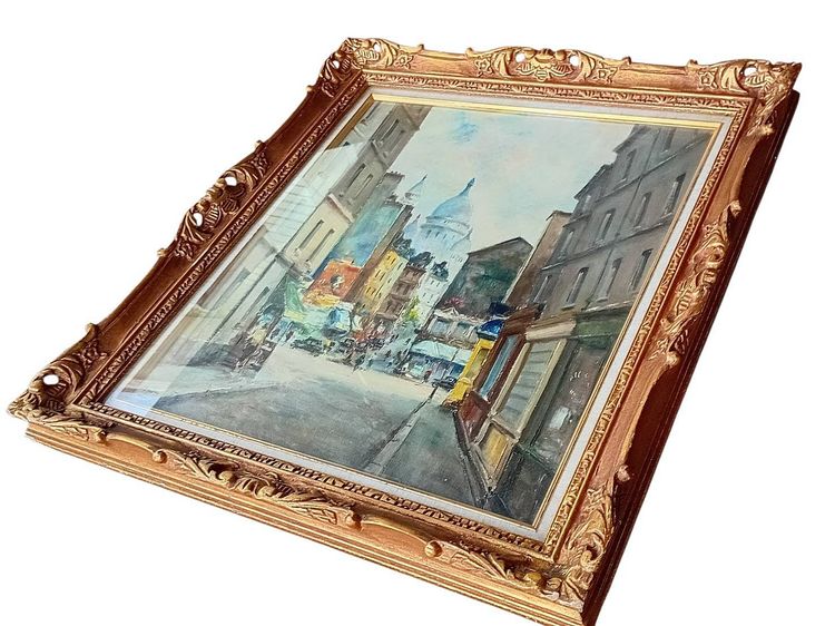 ภาพวาดสีน้ำมัน ยุค Mid-Century ผลงานของจิตรกรชาวฝรั่งเศส Julien Brosius (1917-2004)   รูปที่ 11