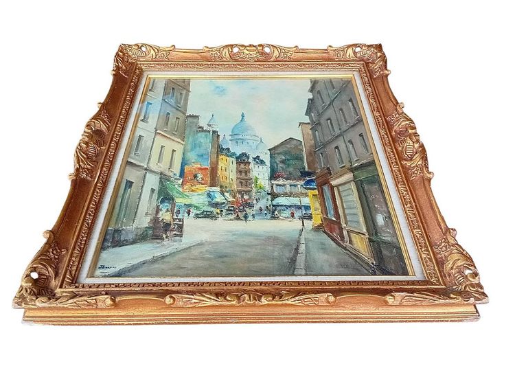 ภาพวาดสีน้ำมัน ยุค Mid-Century ผลงานของจิตรกรชาวฝรั่งเศส Julien Brosius (1917-2004)   รูปที่ 3