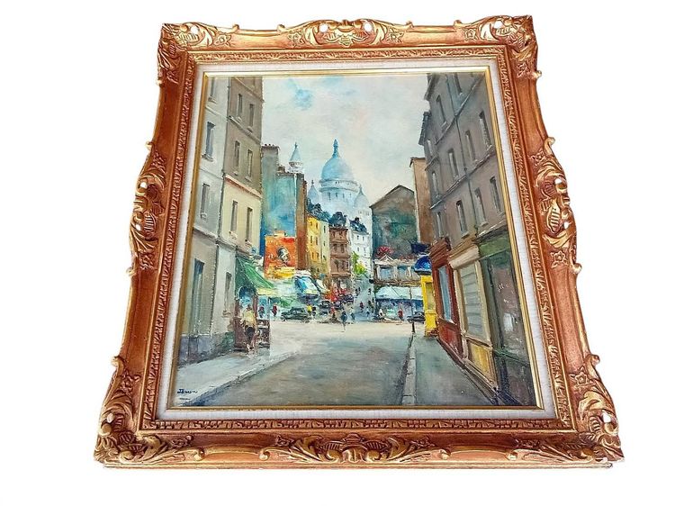 ภาพวาดสีน้ำมัน ยุค Mid-Century ผลงานของจิตรกรชาวฝรั่งเศส Julien Brosius (1917-2004)   รูปที่ 8