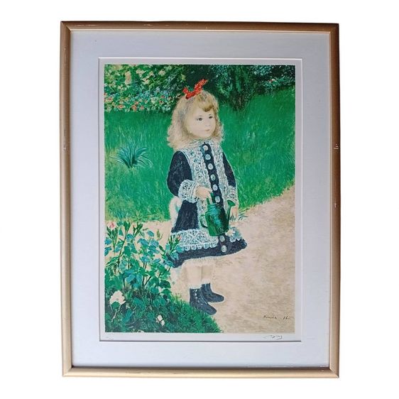 ภาพพิมพ์หินวิจิตรศิลป์จำกัดจำนวน Pierre-Auguste Renoir - A Girl with a Watering Can รูปที่ 15