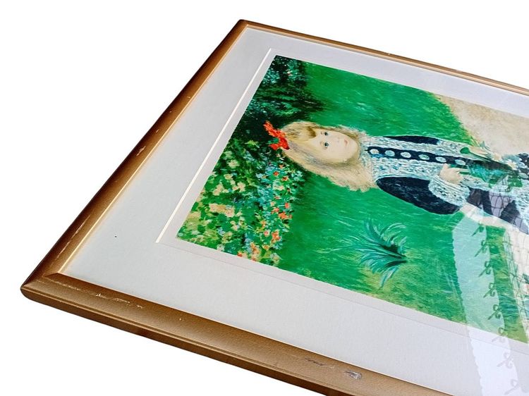 ภาพพิมพ์หินวิจิตรศิลป์จำกัดจำนวน Pierre-Auguste Renoir - A Girl with a Watering Can รูปที่ 17