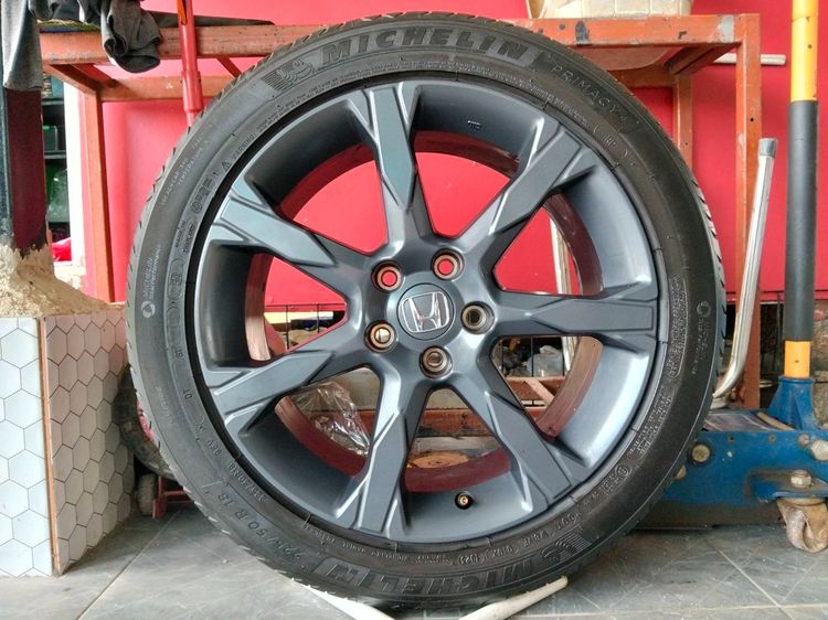 แม็กฮอนด้า ขอบ18 พร้อมยางมิชลิน 225 50 18 ปี23 1 คู่ ปี 25 1 คู่ ใส่ HRV accord  Odyssey รูปที่ 3