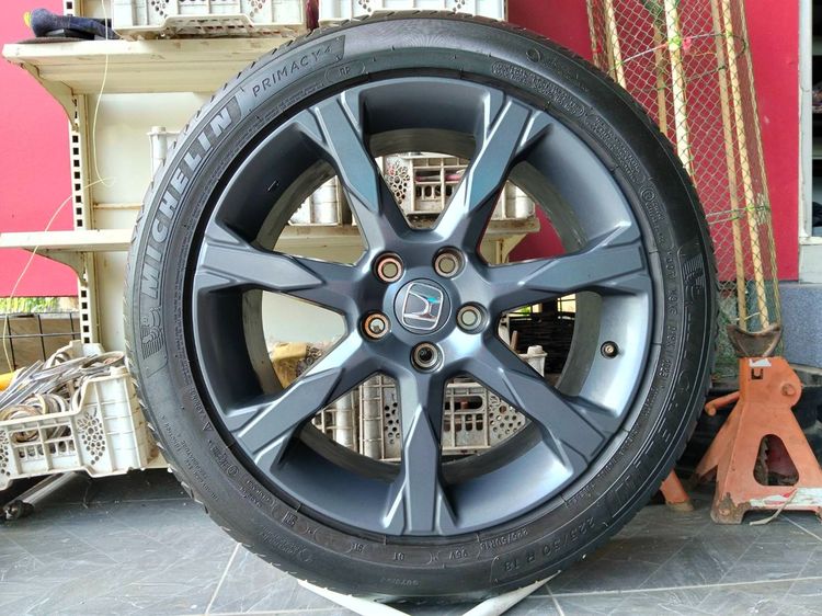 แม็กฮอนด้า ขอบ18 พร้อมยางมิชลิน 225 50 18 ปี23 1 คู่ ปี 25 1 คู่ ใส่ HRV accord  Odyssey รูปที่ 4