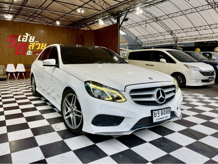 Mercedes-Benz E-Class 2015 E300 2.2 BlueTEC Hybrid AMG Dynamic Sedan ดีเซล ไม่ติดแก๊ส เกียร์อัตโนมัติ ขาว รูปที่ 3