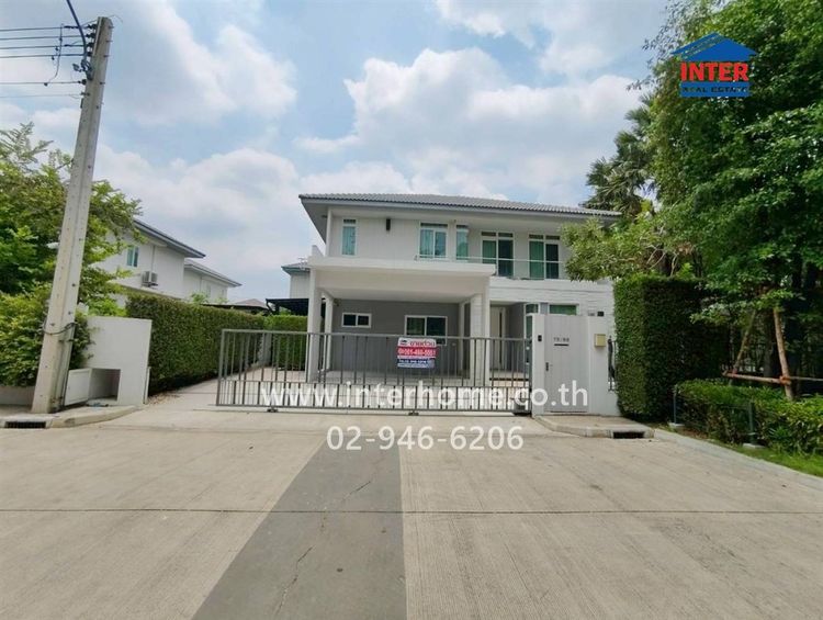 บ้านเดี่ยว 2 ชั้น 85.2 ตร.ว. หมู่บ้านมัณฑนา เพชรเกษม-สาย4 ซอย6-1 ถนนเพชรเกษม ถนนพุทธสาคร กระทุ่มแบน สมุทรสาคร
