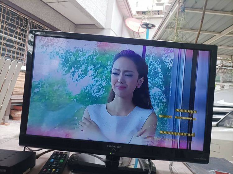 SHARP led tv 24 นิ้ว  ทำจอคอมได้ดูทีวีดิจิตอลได้ มีรีโมทให้ ขาย 590 บาท รูปที่ 9