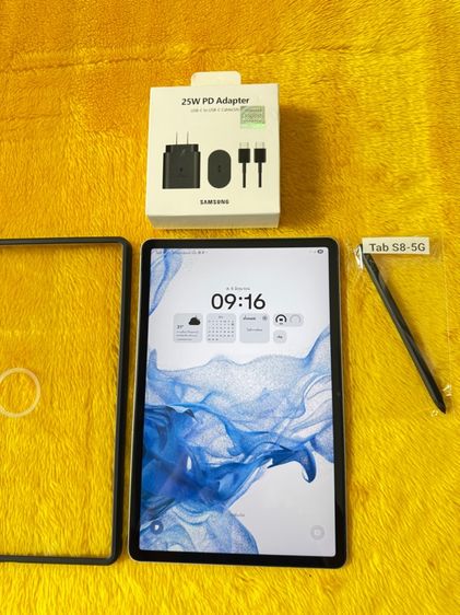 128 GB Samsung Tab S8-5G-8-128GB สภาพนางฟ้า