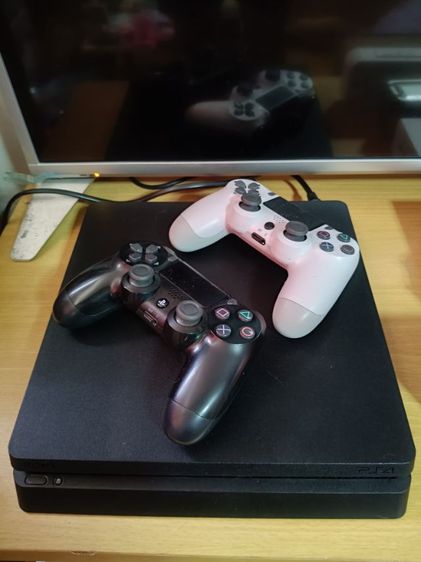 ขายPS4 slim 500GB สภาพนางฟ้า สายมืด จอยแท้1 จอยเทียบเเท้1 สายHDMI สายUSB แผ่นเกม1 ลงเกมในเครื่องเต็มความจุ