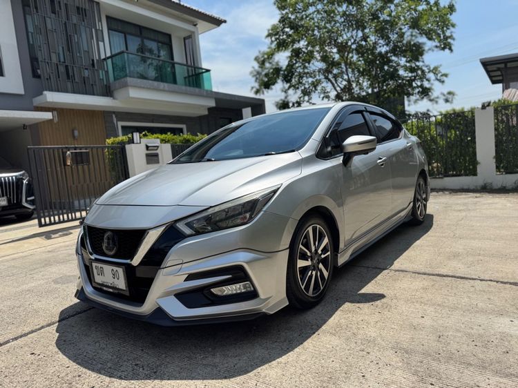 Nissan Almera 2020 1.0L Turbo VL CVT Sedan เบนซิน ไม่ติดแก๊ส เกียร์อัตโนมัติ บรอนซ์เงิน รูปที่ 3