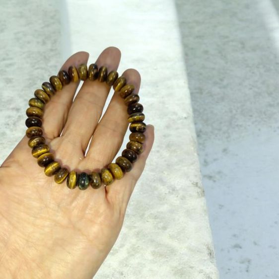 สร้อยข้อมือหินแท้ ไทเกอร์อาย Tiger's Eye เสริมโชคลาภ การงาน การเงิน