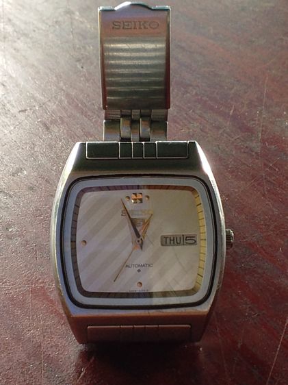 สแตนเลส นาฬิกาวินเทจ Seiko 5 TV Screen (6309-5990) สายแท้ตรงรุ่น
