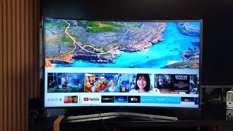 Samsung SMART TV 55 นิ้ว 4k UHD จอโค้ง อุปกรณ์ครบ (series 6)