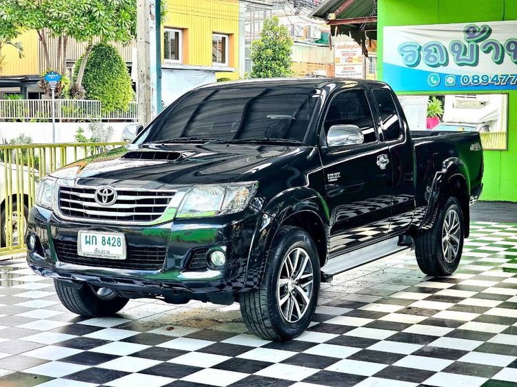 Toyota Hilux Vigo Champ 2014 Smart Cab 2.5 E VNT 4WD Pickup ดีเซล ไม่ติดแก๊ส เกียร์ธรรมดา ดำ รูปที่ 2