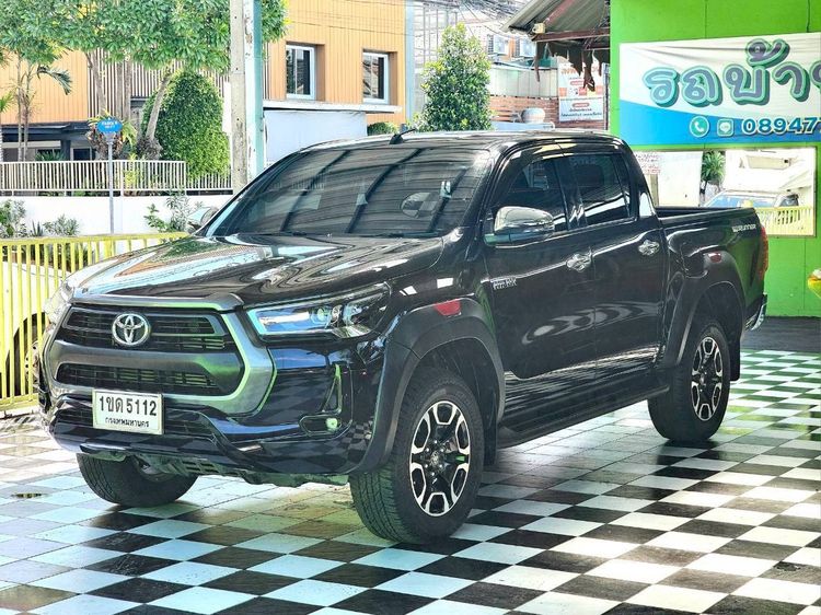 Toyota Hilux Revo 2020 Double Cab 2.4 Mid Prerunner Pickup ดีเซล ไม่ติดแก๊ส เกียร์ธรรมดา ดำ รูปที่ 2