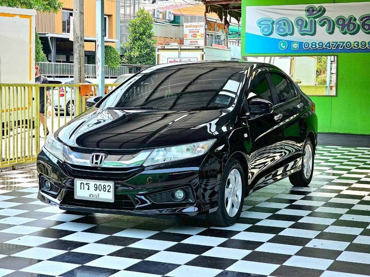 Honda City 2014 1.5 V Plus i-VTEC Sedan เบนซิน ไม่ติดแก๊ส เกียร์อัตโนมัติ ดำ รูปที่ 2