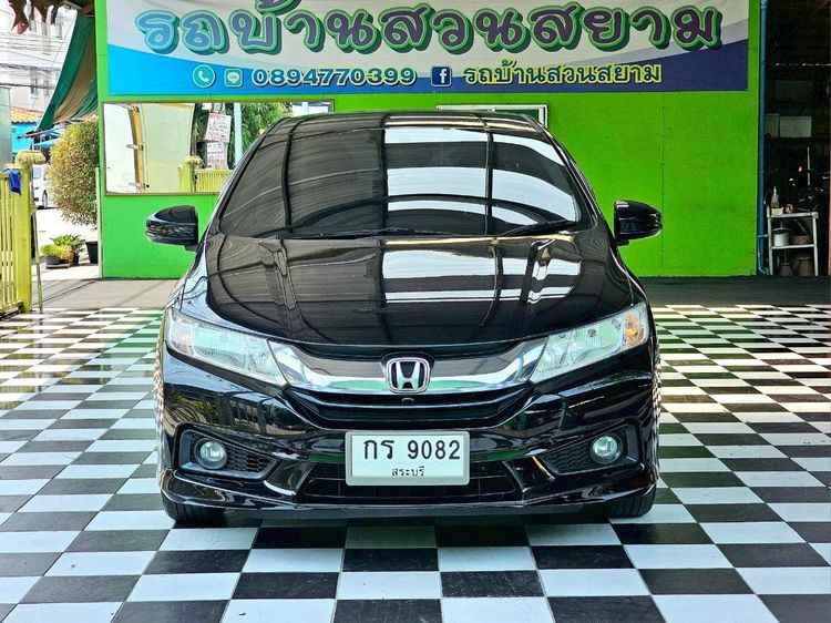 Honda City 2014 1.5 V Plus i-VTEC Sedan เบนซิน ไม่ติดแก๊ส เกียร์อัตโนมัติ ดำ รูปที่ 3