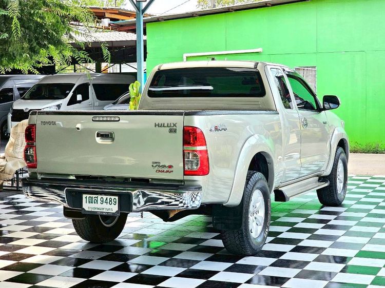 Toyota Hilux Vigo Champ 2014 Smart Cab 2.5 E VNT Prerunner Pickup ดีเซล ไม่ติดแก๊ส เกียร์อัตโนมัติ บรอนซ์เงิน รูปที่ 4