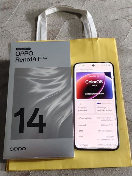 อื่นๆ 512 GB ขาย  oppo reno14 f5g 512g