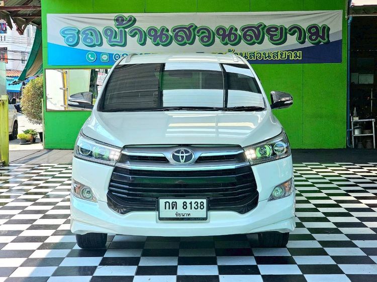 Toyota Innova 2018 2.8 Crysta V Utility-car ดีเซล ไม่ติดแก๊ส เกียร์อัตโนมัติ ขาว รูปที่ 3