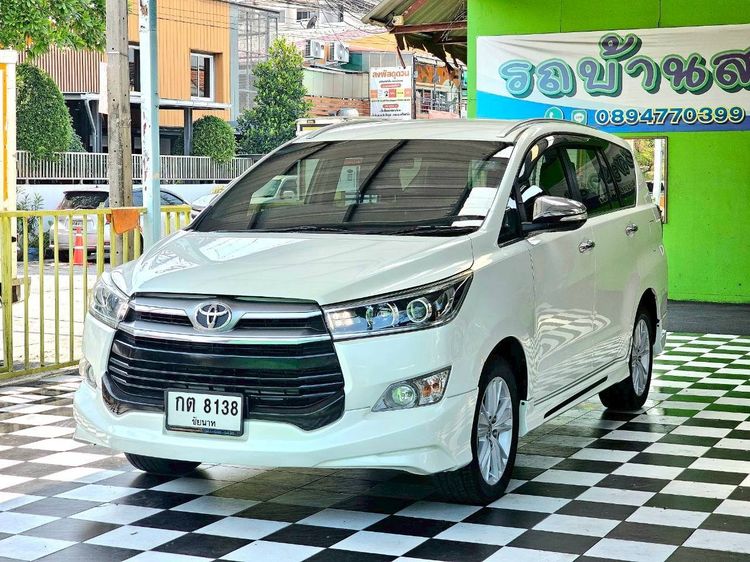 Toyota Innova 2018 2.8 Crysta V Utility-car ดีเซล ไม่ติดแก๊ส เกียร์อัตโนมัติ ขาว รูปที่ 2