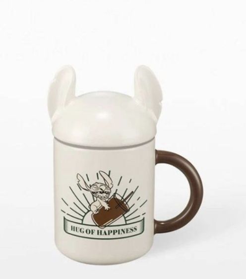  Starbucks Stitch Mug พร้อมฝาปิด ของแท้ เปอร์เซ็นต์