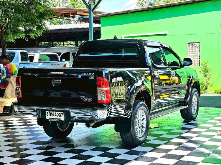 Toyota Hilux Vigo Champ 2014 Double Cab 2.5 E VNT Prerunner Pickup ดีเซล ไม่ติดแก๊ส เกียร์ธรรมดา ดำ รูปที่ 4