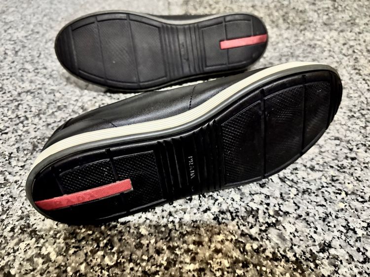 Prada Leather Lace Up Sneakers เบอร์8.5 รูปที่ 5