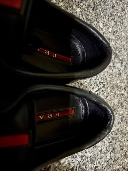 Prada Leather Lace Up Sneakers เบอร์8.5 รูปที่ 9