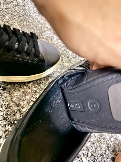 Prada Leather Lace Up Sneakers เบอร์8.5 รูปที่ 7