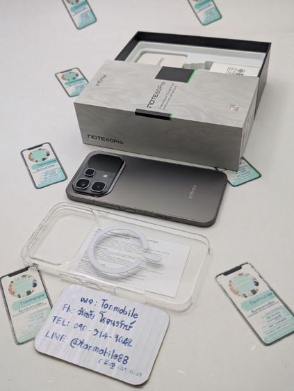 ขาย เทิร์น Infinix Note 60 Pro Ram 12 Rom 256 ศูนย์ไทย สภาพสวย อุปกรณ์ครบยกกล่อง ประกันยาว 11 เดือน เพียง 8,590 บาท เท่านั้น ครับ