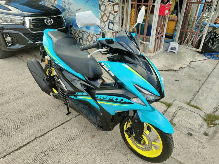 🛵ยังไงก็ขาย AEROX155 ปี 62 เครื่องดี สีสวย สตาร์ทมือ ไมล์ดิจิตอล เล่มชุดโอนครบ+เปลี่ยนถ่ายน้ำมันเครื่องฟรี ส่งฟรี30 ก.ม   รูปที่ 5