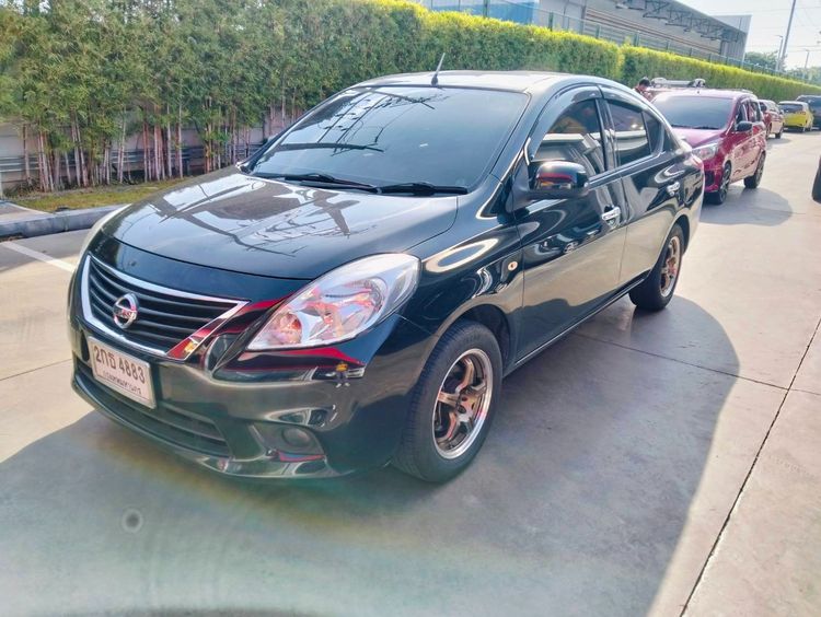 Nissan Almera 2013 1.2 E Sedan เบนซิน ไม่ติดแก๊ส เกียร์อัตโนมัติ ดำ รูปที่ 2