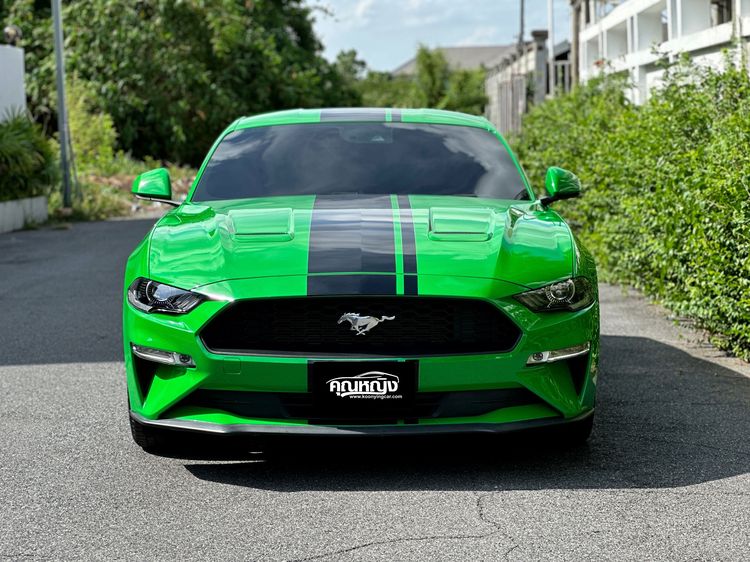 Ford Mustang 2019 2.3 Ecoboost Sedan เบนซิน ไม่ติดแก๊ส เกียร์อัตโนมัติ เขียว รูปที่ 3