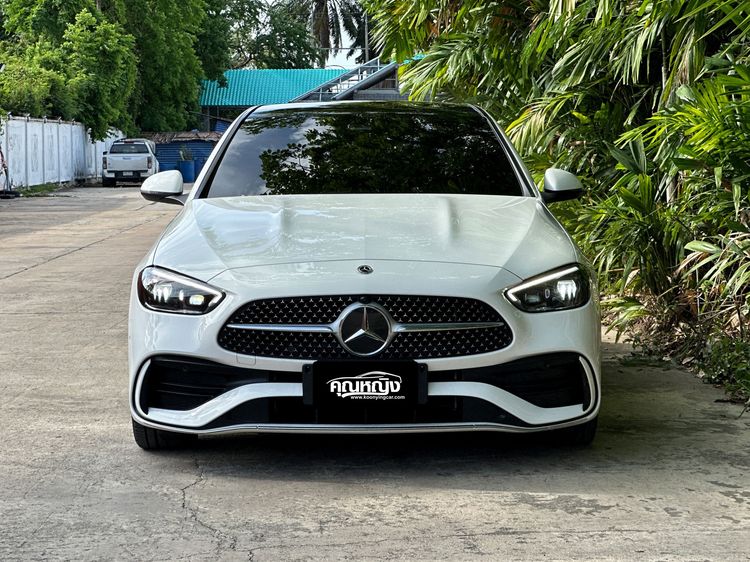 Mercedes-Benz C-Class 2022 C350e Sedan ปลั๊กอินไฮบริด (PHEV) ไม่ติดแก๊ส เกียร์อัตโนมัติ ขาว รูปที่ 3