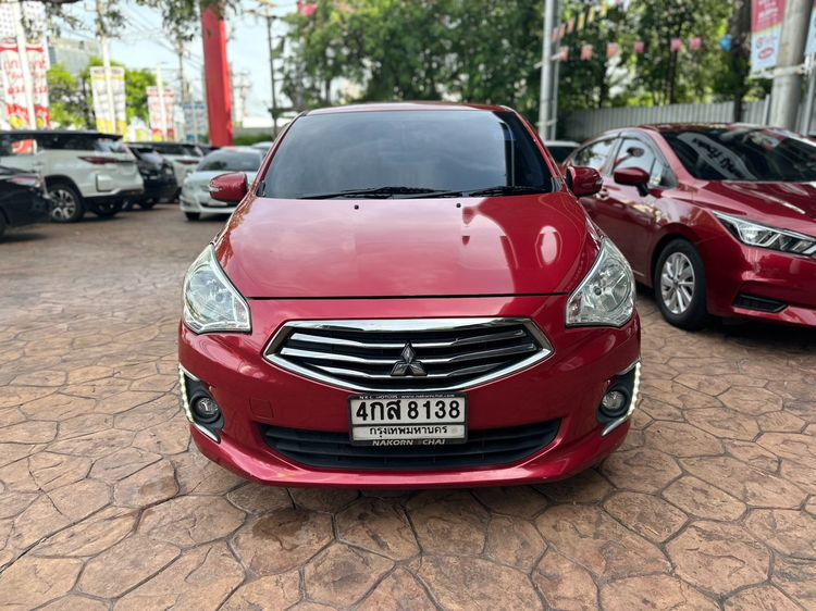 Mitsubishi Attrage 2015 1.2 GLS LTD Sedan เบนซิน ไม่ติดแก๊ส เกียร์อัตโนมัติ แดง รูปที่ 2