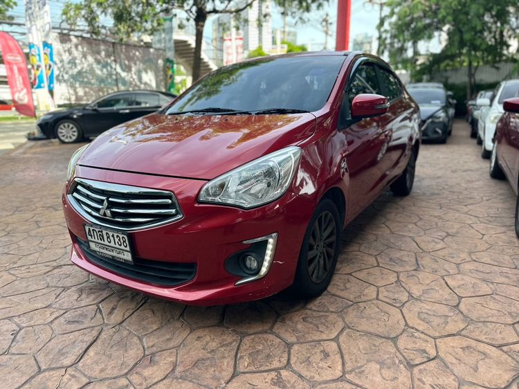Mitsubishi Attrage 2015 1.2 GLS LTD Sedan เบนซิน ไม่ติดแก๊ส เกียร์อัตโนมัติ แดง รูปที่ 3