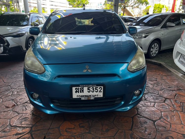 Mitsubishi Mirage 2012 1.2 GLS Sedan เบนซิน ไม่ติดแก๊ส เกียร์อัตโนมัติ ฟ้า รูปที่ 2