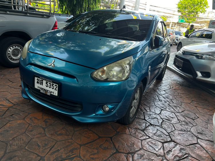 Mitsubishi Mirage 2012 1.2 GLS Sedan เบนซิน ไม่ติดแก๊ส เกียร์อัตโนมัติ ฟ้า รูปที่ 3