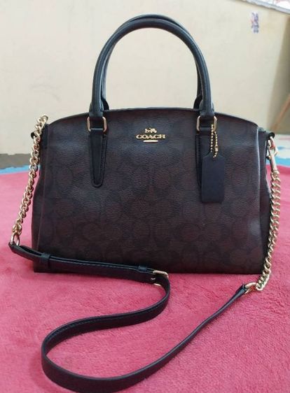 กระเป๋า Coach 2 way hand and shoulder Bag. Pvc Leather. สภาพ มือสอง ซื้อมาจาก USA ของแท้แน่นอน  รูปที่ 3