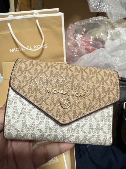 หญิง เนื้อ หนังแท้ กระเป๋า สตางค์ michael kors ของแท้