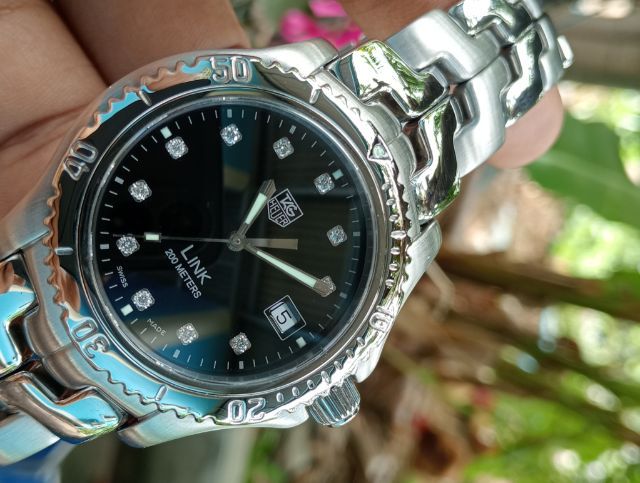 Tag Heuer Link G2 Diamond  Quartz 200M. Black Dial WT111R (42mm.)🇨🇭🇨🇭
 รูปที่ 5