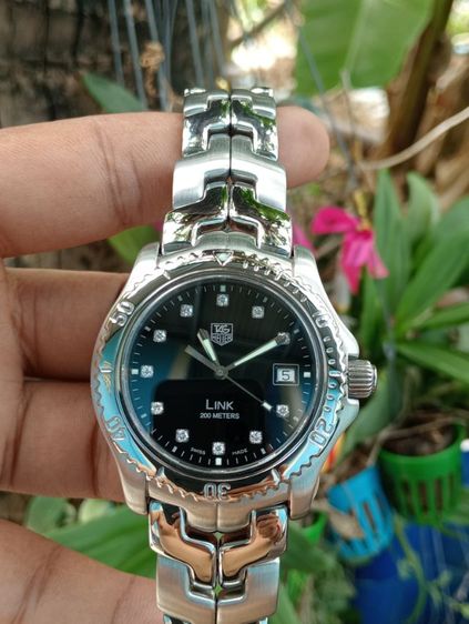 Tag Heuer Link G2 Diamond  Quartz 200M. Black Dial WT111R (42mm.)🇨🇭🇨🇭
 รูปที่ 7