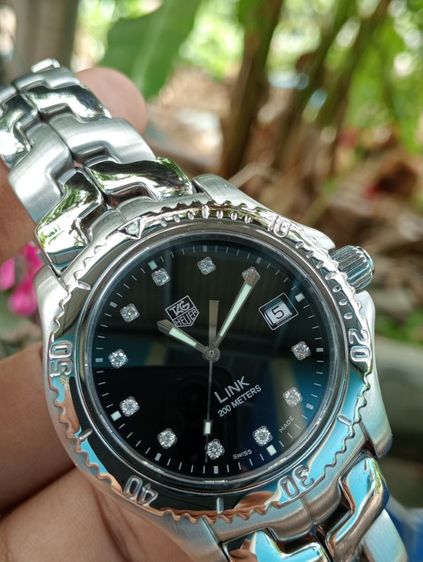 Tag Heuer Link G2 Diamond  Quartz 200M. Black Dial WT111R (42mm.)🇨🇭🇨🇭
 รูปที่ 2