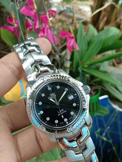 Tag Heuer Link G2 Diamond  Quartz 200M. Black Dial WT111R (42mm.)🇨🇭🇨🇭
 รูปที่ 6
