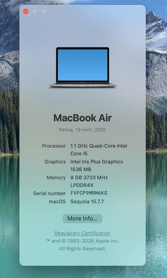 MacBook Air 13-inch 2020 Ram8GB SSD 512GB SpaceGray รูปที่ 9
