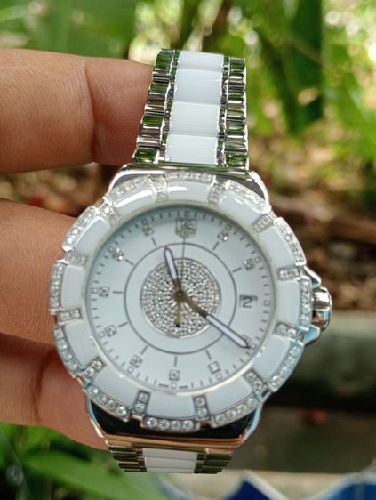 ขาว Tag Heuer Top F1 White Ceramic Full Diamond White Dial (BOY)🇨🇭🇨🇭
