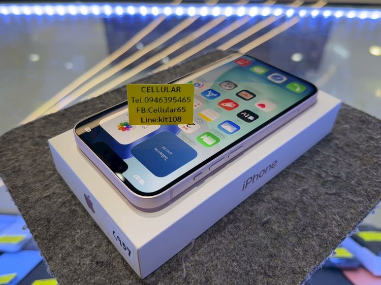 (ติดจอง)iPhone 13 256GB Batt100 สภาพสวย เครื่องไทย ครบกล่อง รูปที่ 6