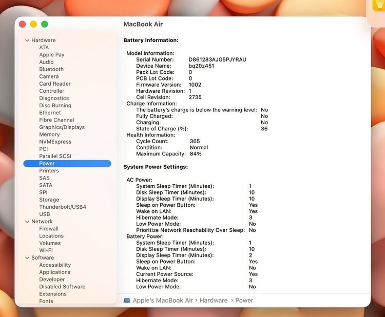 MacBook Air 13-inch M1,2020 Ram8GB SSD512GB SpaceGray รูปที่ 13