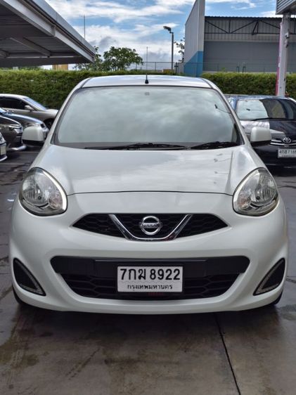 Nissan March 2017 1.2 E Sedan เบนซิน ไม่ติดแก๊ส เกียร์อัตโนมัติ ขาว รูปที่ 2